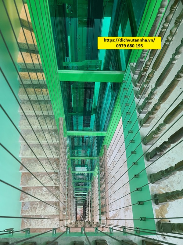 Thi công cáp cầu thang Hòa Phát