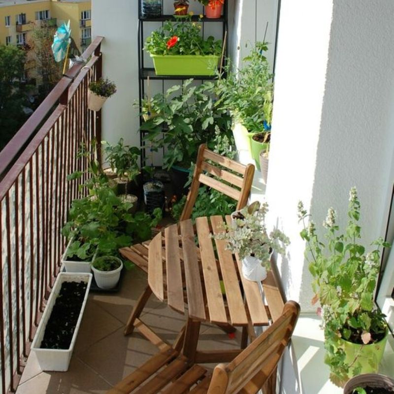 Ý tưởng thiết kế ban công nhỏ xinh