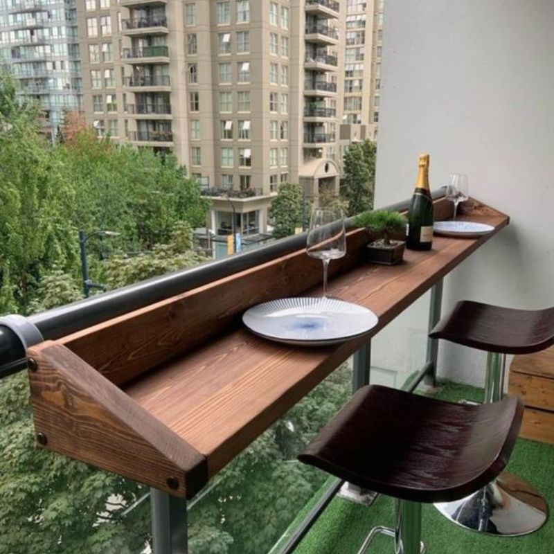 Tạp quầy bar mini tại ban công