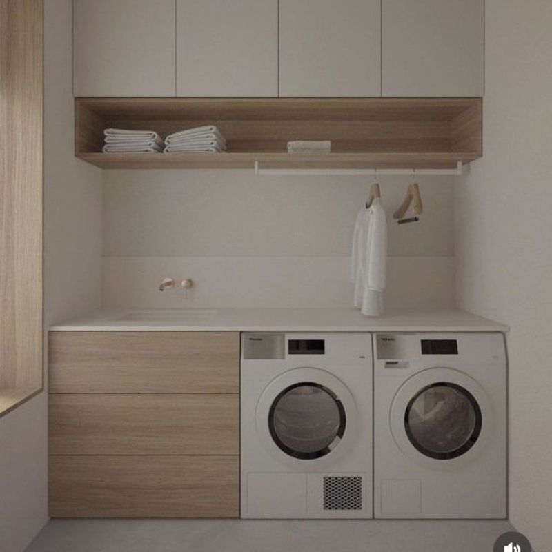 Mẫu thiết kế ban công để máy giặt đẹp