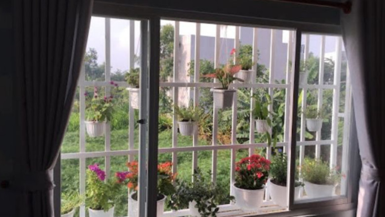 Khung sắt cửa sổ đơn giản