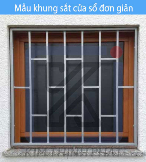 Khung sắt cửa sổ mẫu 9