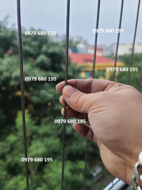 Lắp đặt Lưới an toàn chung cư tại Hà Nội chất liệu inox trần sus 304  