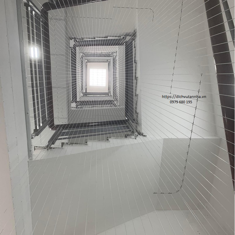 Lắp đặt Lưới an toàn cầu thang cho trường học